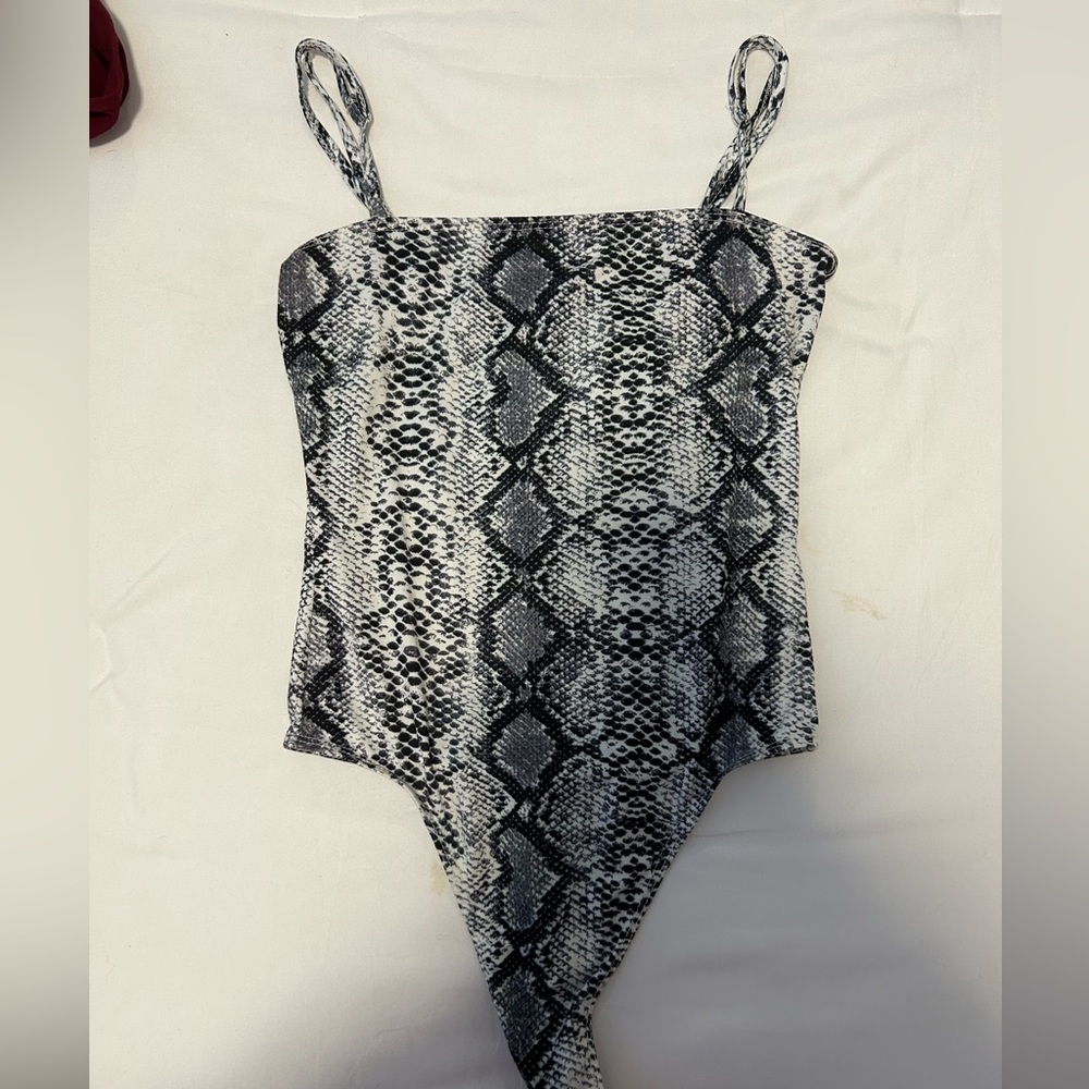 Snakeskin bodysuit!